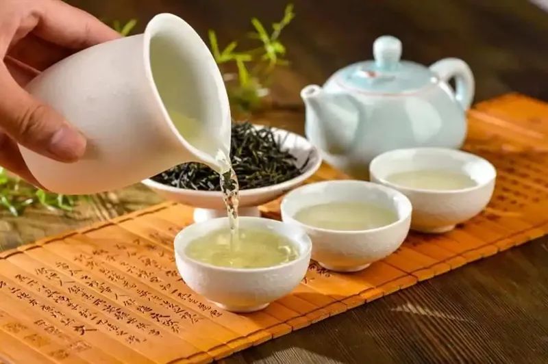 drinking healthy organic tea